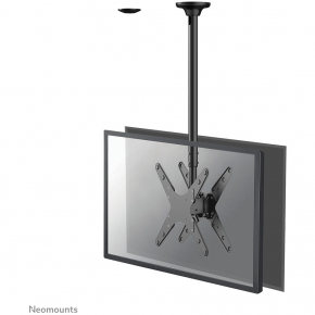 Doppelte Deckenhalterung für Flachbildschirme/Fernseher 32 bis 75 2x 50KG Black Neomounts