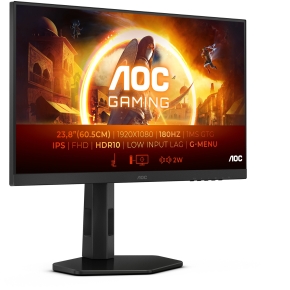 23,8/24 (1920x1080) AOC 24G4X IPS Gaming 180Hz DP 2x HDMI LS IPS HDR10 0,5 ms Black