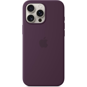 Apple iPhone16 Pro Max Silicone Case with MagSafe - Plum