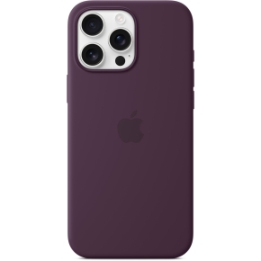 Apple iPhone16 Pro Max Silicone Case with MagSafe - Plum