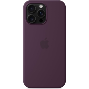 Apple iPhone16 Pro Max Silicone Case with MagSafe - Plum