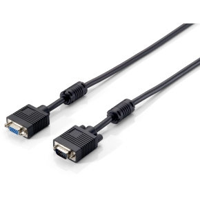 Equip VGA Kabel Verl. HD15 St/Bu 1.80m 1920x1080/60Hz sw Polybeutel