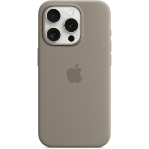 APPLE iPhone 15 Pro Silicone Case with MagSafe - Clay