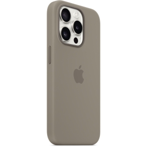 APPLE iPhone 15 Pro Silicone Case with MagSafe - Clay